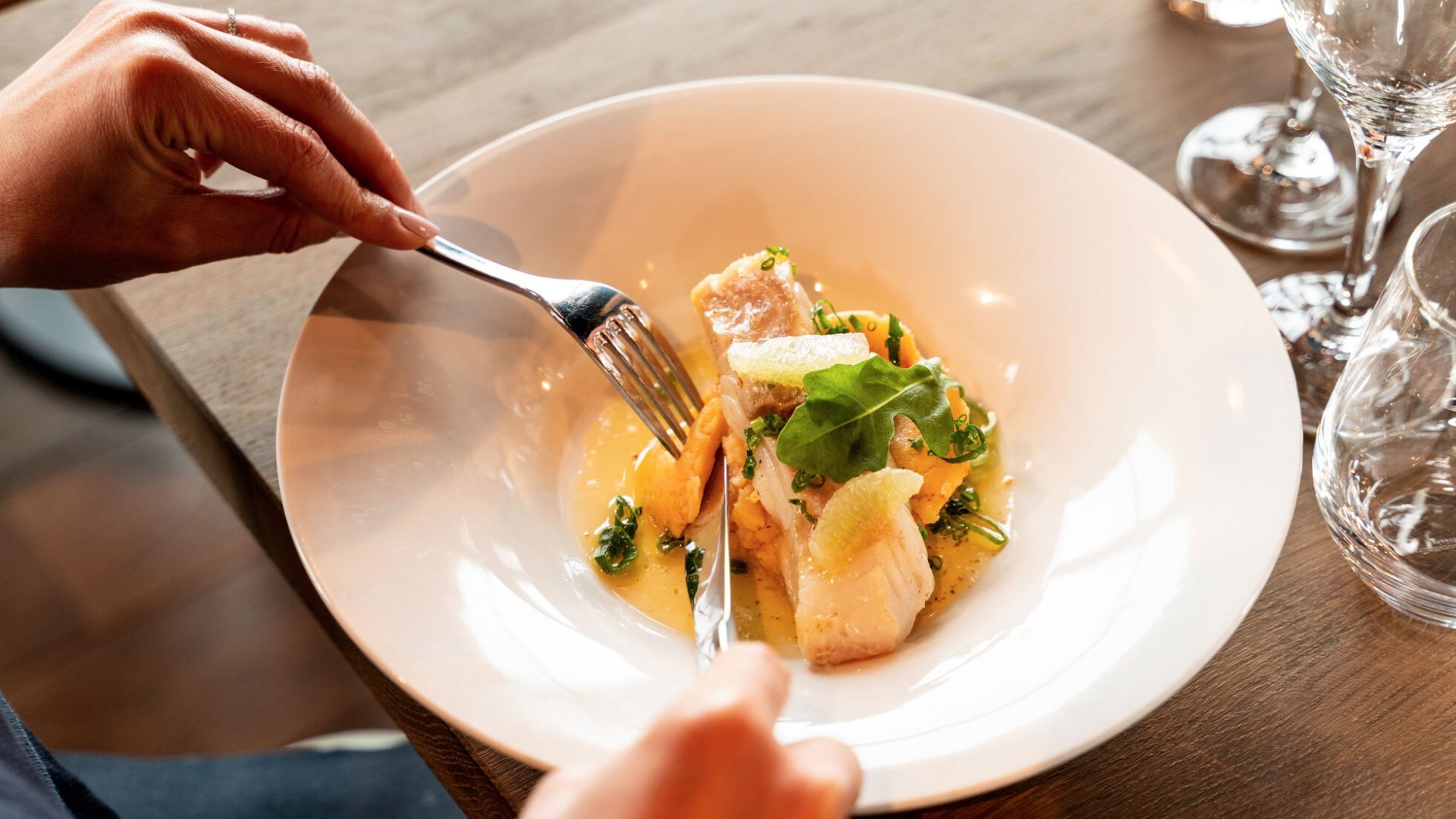 Restaurant Haliotis plat